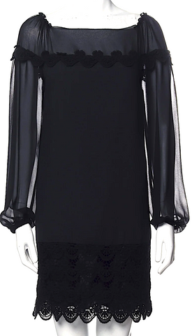 Valentino Italy. Black Sleeveless Leather Trim Crystal Embellished Blouse