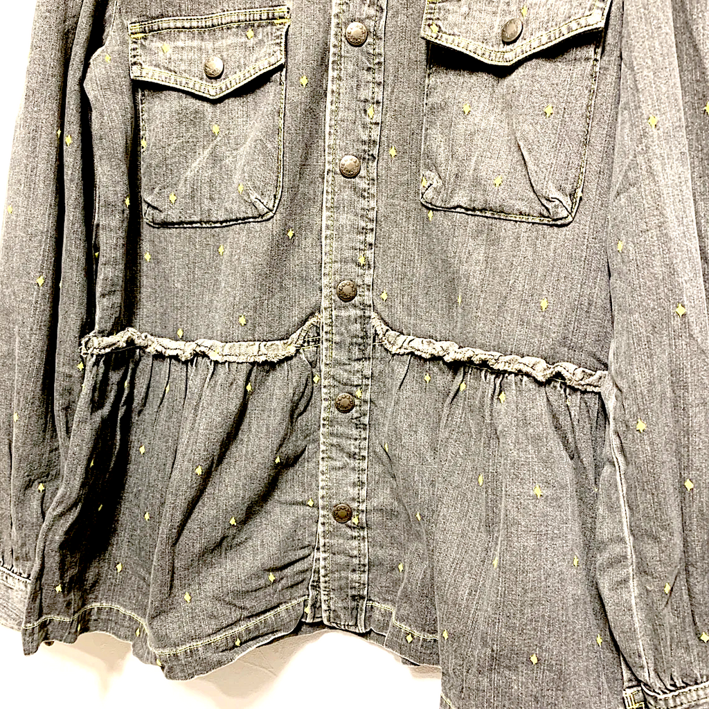 Undercover Jun Takahashi Japan. Yellow Diamond Embroidery Shirt