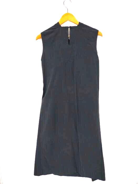 Bernhard Willhelm Belgium/Paris. Black Cotton Blend Sheath Dress