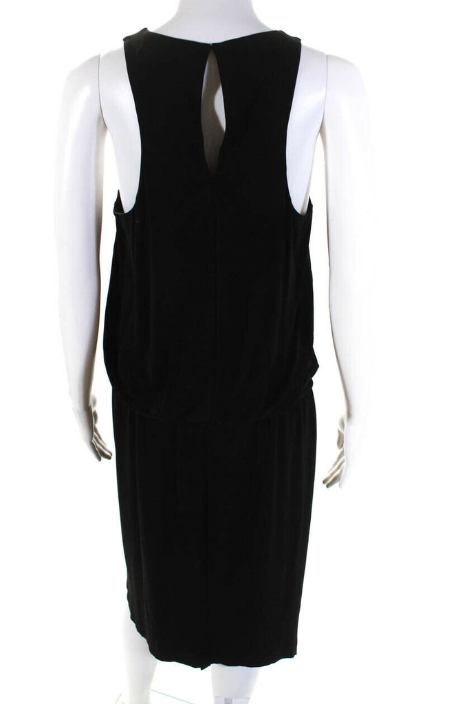 Elizabeth and James Black Sleeveless Asymmetrical Hem Dress