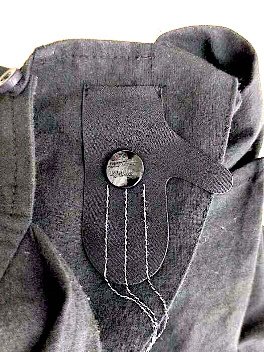 Bernhard Willhelm Belgium/Paris. Black Cotton Blend Sheath Dress