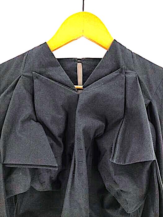 Bernhard Willhelm Belgium/Paris. Black Cotton Blend Sheath Dress