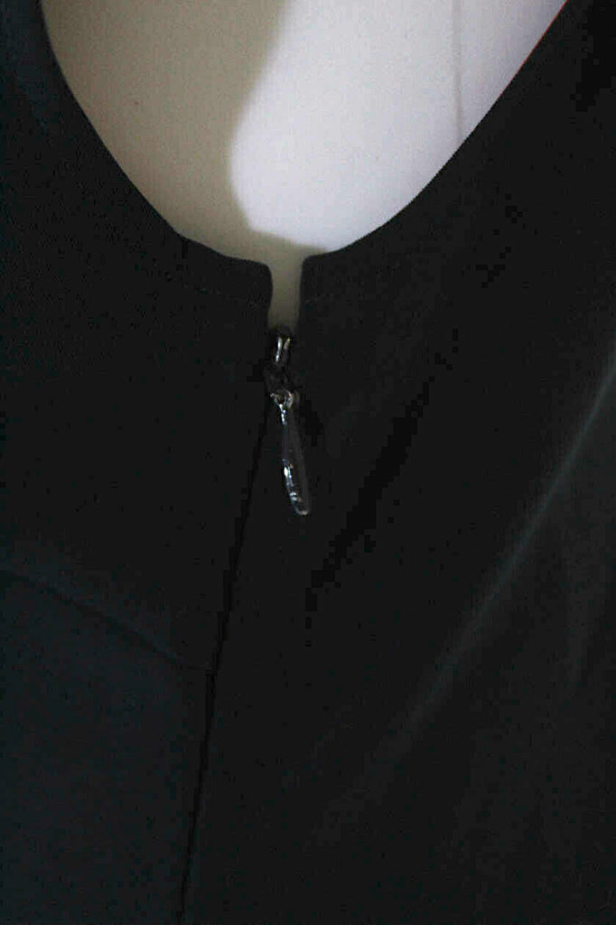 Adeam (ADM) Japan. Navy Blue Lace Up Front Handkerchief Dress