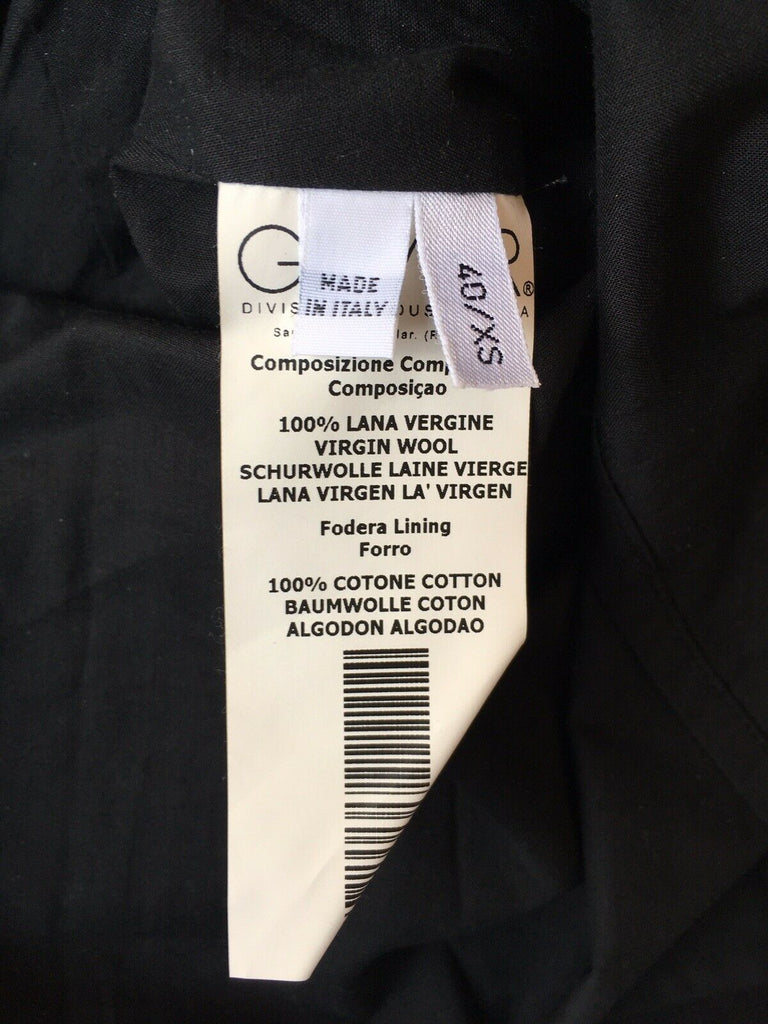 Iceberg Italy. Black Wool Corset Cocktail Dress