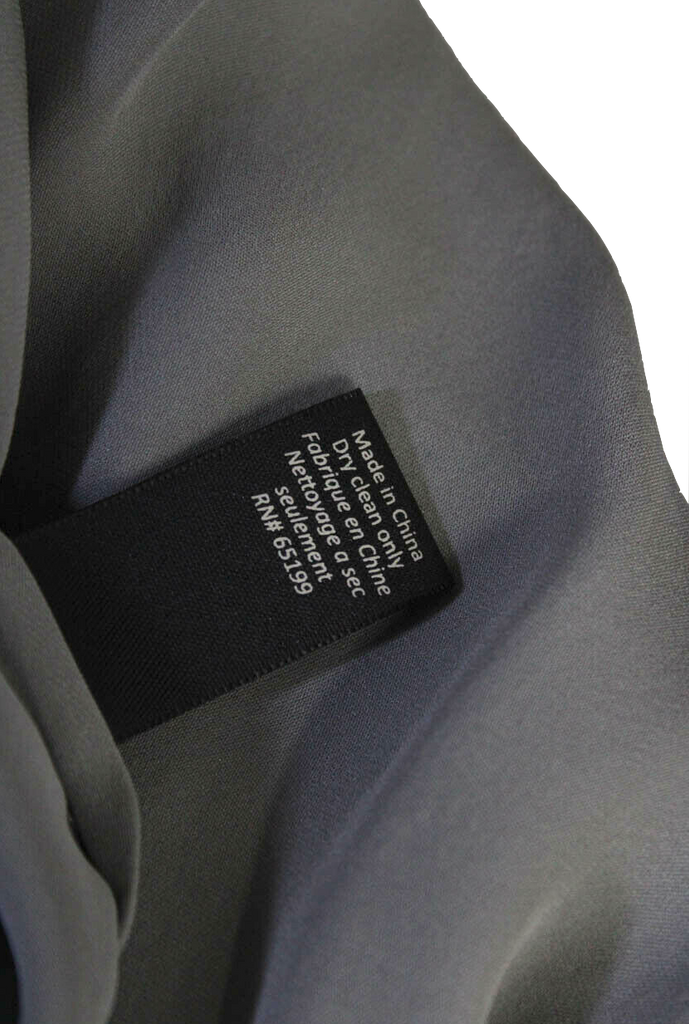 Elizabeth & James Gray Short Sleeve V neck Pleated Blouse