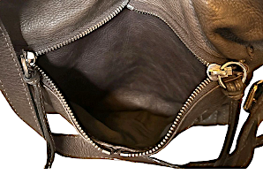 CHLOE PARIS. Authentic Vintage Brown Pebbled Leather Shoulderbag