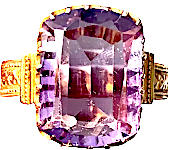 CHESTERFIELD'S LONDON. Estate Platinum Rose Ruby  0.39ct/Diamonds 1970's Ring Hallmarked