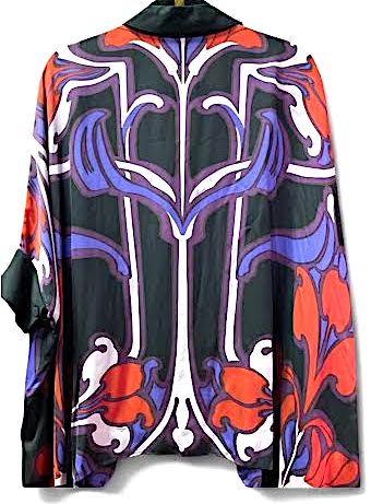 GUCCI ITALY. Multi-Color Maximalist Abstract Design Blouse