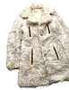 Diesel Italy. Glenn Martens Vintage Faux Fur Coat With Zippers