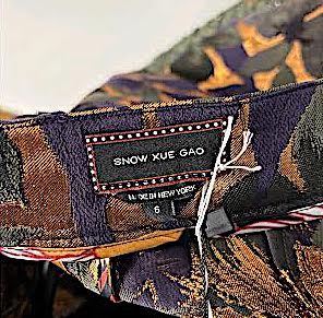 Snow Xue Gao NEW W/TAGS Purple, Copper, Green Floral A-line Skirt