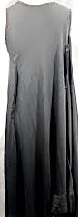 YOHJI YAMAMOTO JAPAN. Black Sleeveless Asymmetrical Drape Cupro Dress