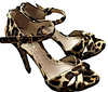 MIU MIU Italy. Pony Hair Leopard High Heel Women’s Size 38.5