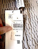 AZZEDINE ALAIA PARIS. Vintage NEW W/TAGS Light Silver Color Viscose Stretch Elastane Sleeveless Striped Knit Scoop Neck Zip Dress