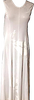 Ivan Grundahl Copenhagen. Linea S. White Mesh Semi-Sheer Sleeveless Maxi Dress
