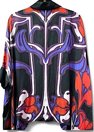 GUCCI ITALY. Multi-Color Maximalist Abstract Design Blouse