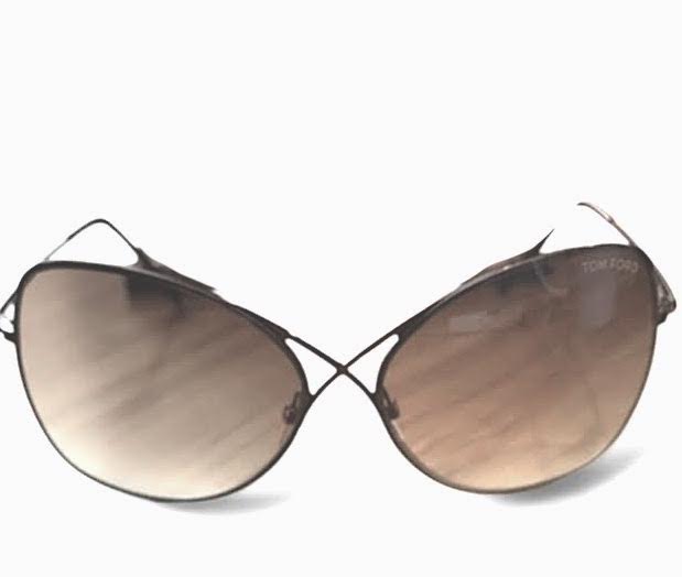 TOM FORD. Vintage Brown Gradient Lens Sunglasses w/Case