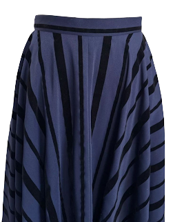 Nocturne #22 In C Sharp Minor. JAPAN. (Yohji Yamamoto Designer, MICHIKO SUZUKI ) Black/Blue Op. Posth. Skirt