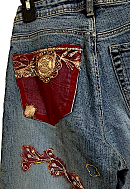 Parasuco Extreme Fit  Adorned/Embellished Jeweled Cult Denim