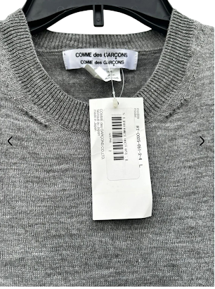 CDG x Comme des Garcons Homme Plus JAPAN. NWT. Dress w/Grey top and Multi color Polka Dot Skirt Bottom
