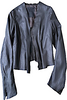 10SEI00TT0 Dieciseizerootto. Italy. Giacca Crust Brown Leather Layers Blazer