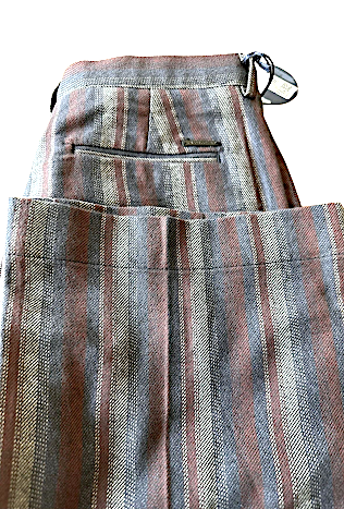 Jacob Cohën Italian New/W Tags. Handmade Striped Multi Color Tailored Pants