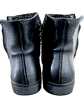 The Last Conspiracy Danish. Handmade in Portugal Black Leather Perforated  Size: 40/9