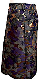 Snow Xue Gao NEW W/TAGS Purple, Copper, Green Floral A-line Skirt