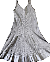 ISSEY MIYAKE JAPAN. zucca. Grey Drape Pocket Sleeveless Dress