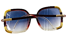 Vintage Les Lunettes de Baccara Paris. Gradiant Lenses Mint Condition Oversized Sunglasses