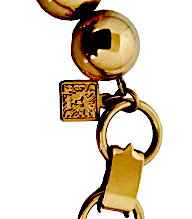 Vintage Anne Klein Modernist Gold & Black Dimensional Choker Necklace