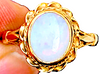 CHESTERFIELDS LONDON. Estate 1930s 9ct Gold Natural Opal Ring