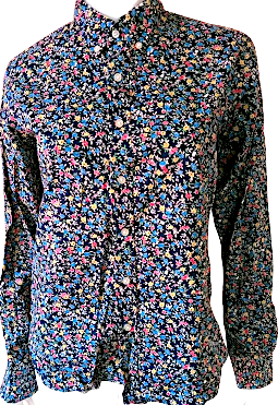 Christian LaCroix Pink Multi Floral Perforated Cotton Sheath Dress
