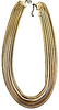 Debra Fine Yohai. Unsigned Vintage Goldplated Multi Strand Runway Statement Necklace