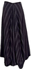 Marc Le Bihan Paris.  Gray Black Wool Striped Slight Bubble Hem