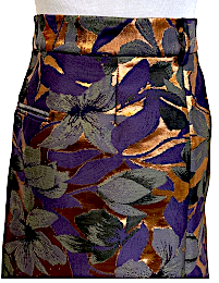 Snow Xue Gao NEW W/TAGS Purple, Copper, Green Floral A-line Skirt