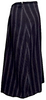 Marc Le Bihan Paris.  Gray Black Wool Striped Slight Bubble Hem