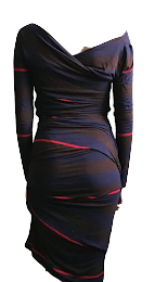 Vivienne Westwood UK. Anglomania. Bodycon Asymmetrical Cut Dress