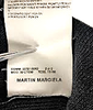 Maison Martin Margiela Paris. MM6. Black Wool Knit Accented Long Dress