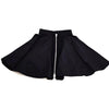 Miu Miu Italy. Black Polyester, Acetate, Nylon Front Zip Skirt