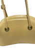 OSOI SEOUL. YELLOW/CREAM LEATHER LONG STRAPS SHOULDER BAG