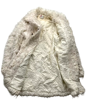 Diesel Italy. Glenn Martens Vintage Faux Fur Coat With Zippers