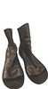 THE LAST CONSPIRACY. Handmade Black Distressed Leather Avant Garde Zipper Cut Out Booties  SZ 40/9