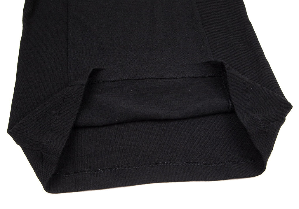 COMME des GARCONS JAPAN. TRICOT. Black Rib Switching Wool Knit