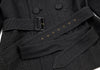 Jean-Paul GAULTIER PARIS. CLASSIQUE. Black/Grey Nylon Blend Trench Jacket