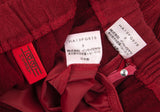 ISSEY MIYAKE Japan. HaaT. Red Silk Blended Pleats Skirt