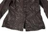 C DIEM JAPAN. Brown Leather Long Sleeve Shirt Jacket