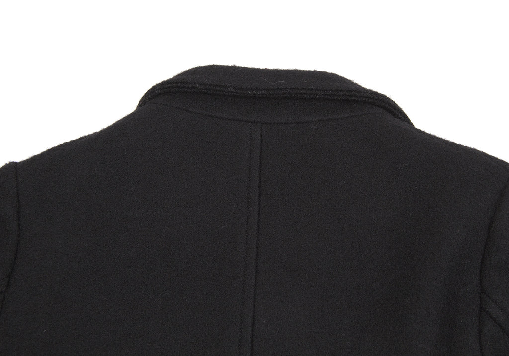 YOHJI YAMAMOTO JAPAN. Y's Black Wool Felt Buttons Jacket