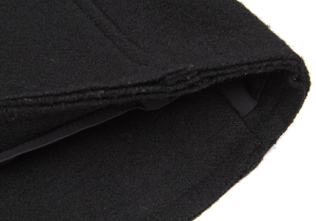 YOHJI YAMAMOTO JAPAN. Y's Black Wool Felt Buttons Jacket