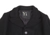 YOHJI YAMAMOTO JAPAN. Y's Black Wool Felt Buttons Jacket