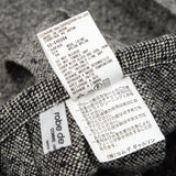 Comme des Garcons Japan. robe de chambre. 1999 Collection.  Black,White Wool Nylon Pleats Skirt